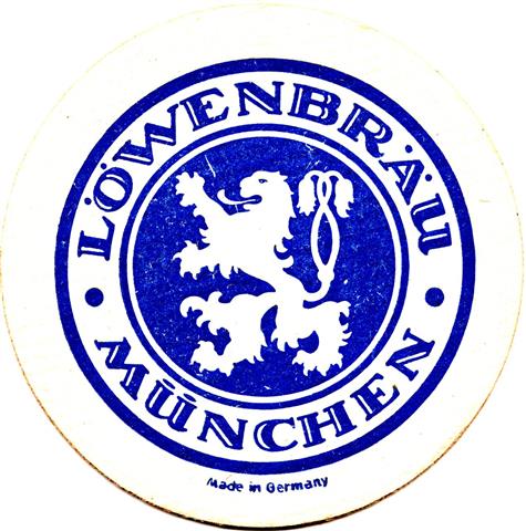 münchen m-by löwen löwe weiß 2a (rund215-u made in germany-rand breiter-blau) 